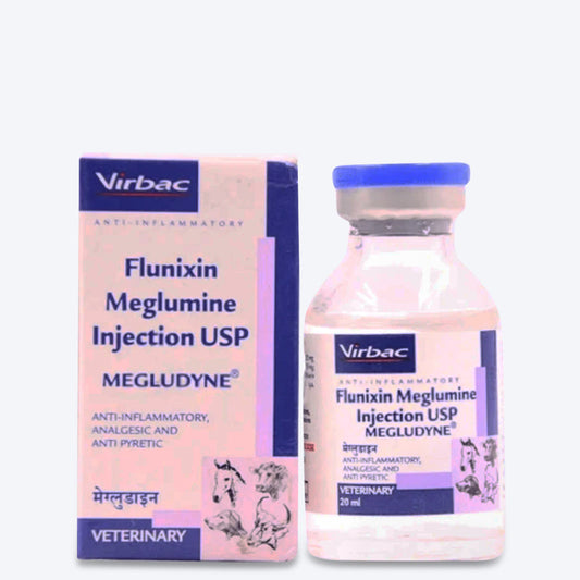 Virbac Megludyne Injection For Cattle/Dogs & Cats - 20 ml - Heads Up For Tails