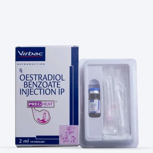 Virbac Pregheat Injection For Cattle/Dogs & Cats - 2 ml - Heads Up For Tails