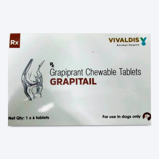 Vivaldis RX Grapitail (Grapiprant) Pain Relief Tablets 100 mg For Dogs - 6 Tablets - Heads Up For Tails