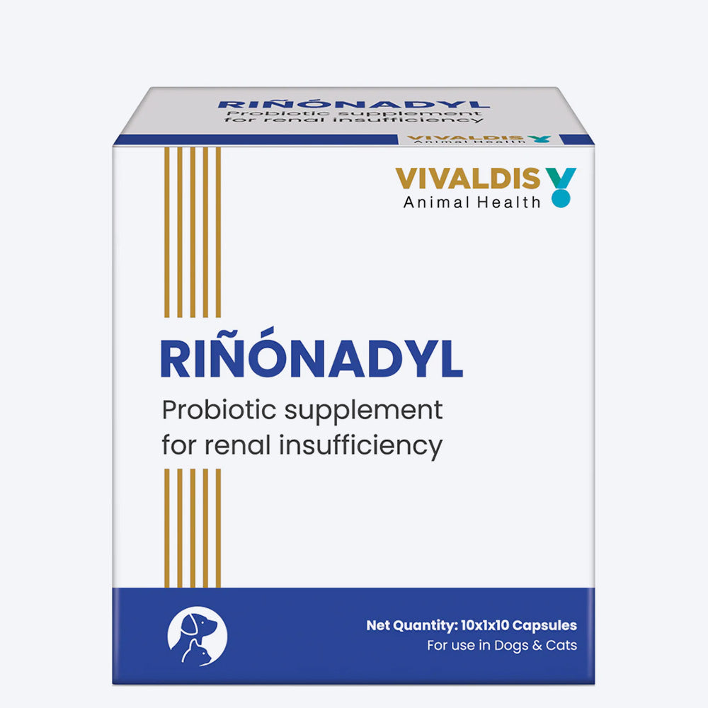 Vivaldis RX Rinonadyl Renal Support Tablets For Dog & Cat  - 10 x 10 Tablets - Heads Up For Tails