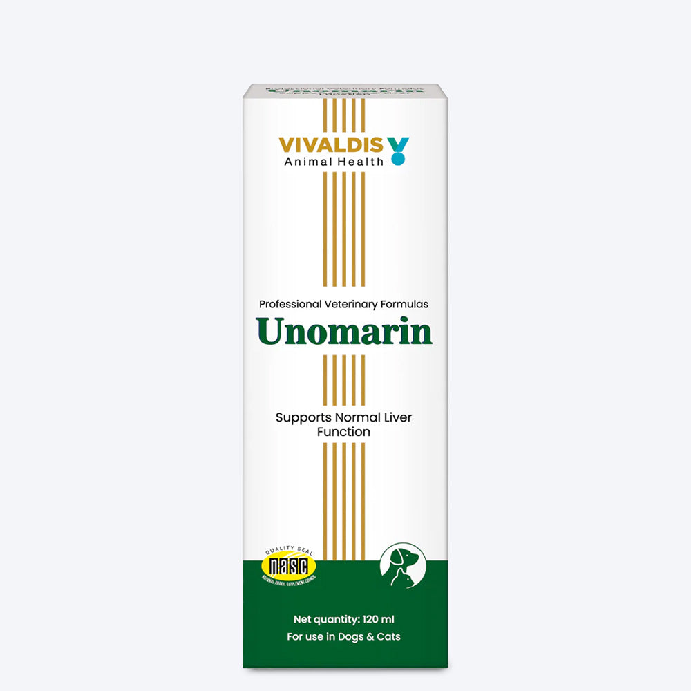 Vivaldis RX Unomarin Gastrointestinal Syrup For Dog & Cat - 120 ml - Heads Up For Tails