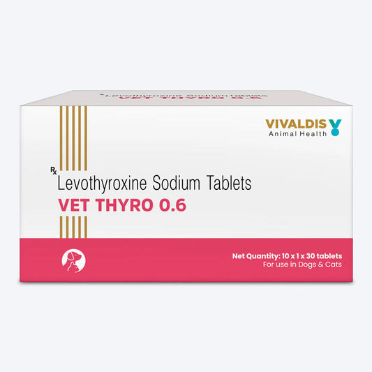 Vivaldis RX Vet?Thyro 0.6 Thyroid Support Tablets For Pets - 30 Tablets