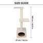 Trixie Badalona Scratching Post For Cats - 3.5 feet - Heads Up For Tails