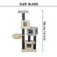 Trixie Enzo Scratching Post Cat Tree - Cream & Grey_06
