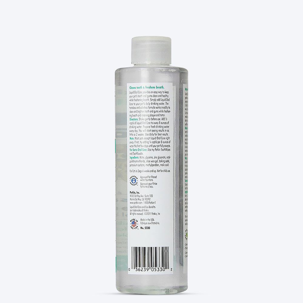 Petkin Liquid Oral Care - Dental Care Solution for Dogs and Cats - 240 ml - Heads Up For Tails