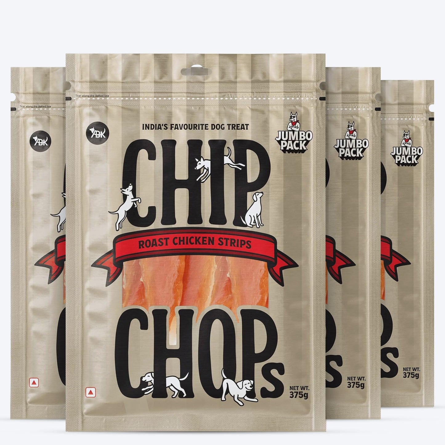 Chip Chops Roast Chicken Strips Treats For Dog - Heads Up For Tails