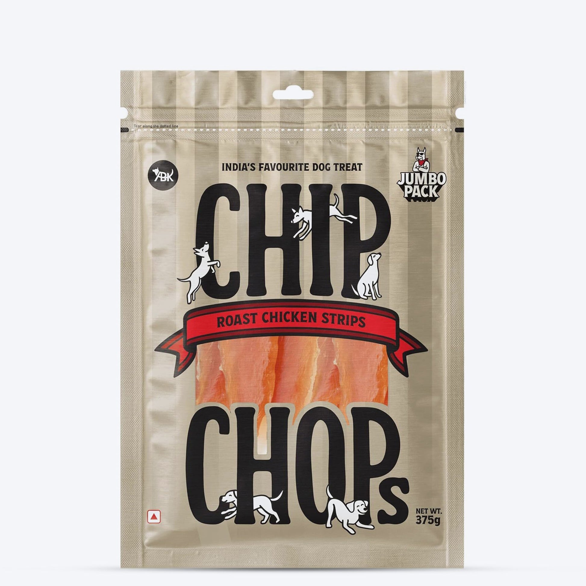 Chip Chops Roast Chicken Strips Treats For Dog - Heads Up For Tails