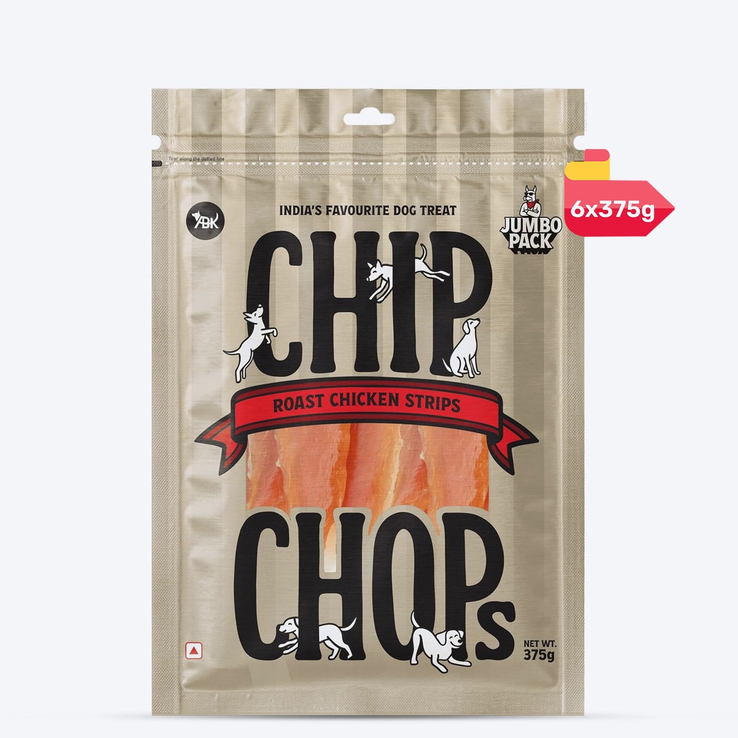 Chip Chops Roast Chicken Strips Treats For Dog - Heads Up For Tails