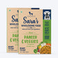 Sara's Wholesome Classic Paneer & Veggies Dog Food, 300 gm, features 35% paneer and 65% fruits, veggies, and brown rice.