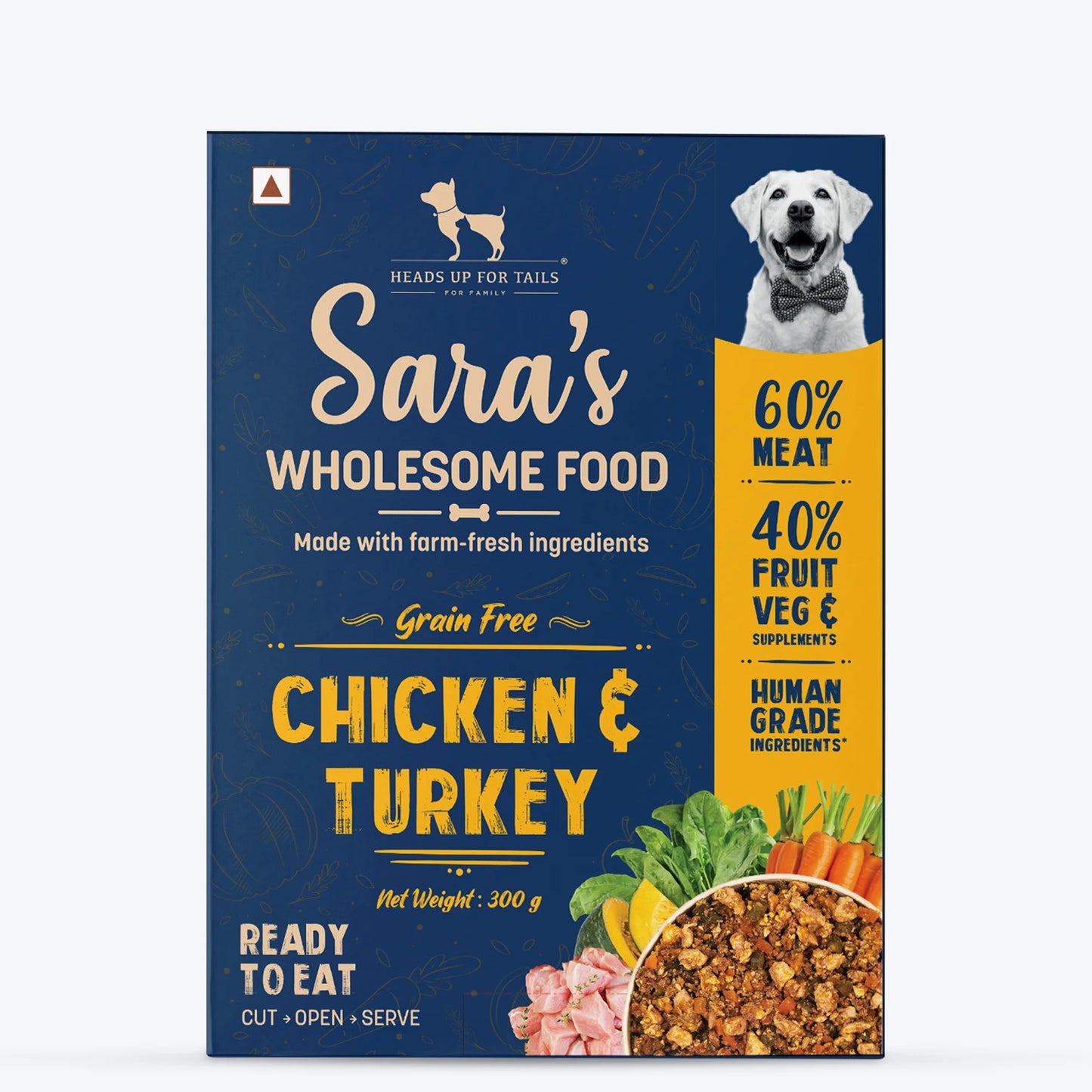 Sara's Wholesome Food Grain-Free Chicken And Turkey Dog Food