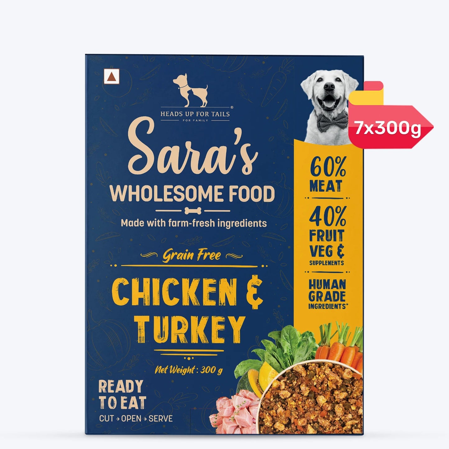 Sara's Wholesome Food Grain-Free Chicken And Turkey Dog Food