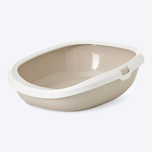 Savic Gizmo Cat Litter Tray with Rim - Mocha_01