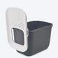 Savic Hop In Modern Cat Litter Tray - Anthracite - 23 x 15.3 x 15.5 inch - Heads Up For Tails