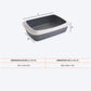 Savic Isis Cat Litter Tray with Rim - Grey - 19.5 x 14.4 x 5.5 inch_02