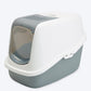 Savic Nestor Cat Toilet - Cold Grey - 14.8 x 14.8 x 23 inch - Heads Up For Tails