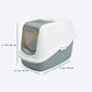Savic Nestor Cat Toilet - Cold Grey - 22 x 15 x 15 inch - Heads Up For Tails