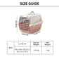 Savic Trotter  2 - Dog & Cat Carrier- Grey Ash Rose - 22 x 15 x 13 inch - Holds up to 7 kg - Heads Up For Tails