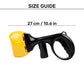 TLC Poop Scooper With Poop Bag Dispenser For Dog & Cat - Yellow & Black - Heads Up For Tails