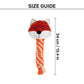 HUFT Foxy Fun Squeaky Plush Toy For Dog - Orange - Heads Up For Tails