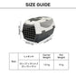 Trixie Capri 2 Dog & Cat Carrier - 21.6 X 14.5 X 13.3 inch - Holds up to 8 kg - Heads Up For Tails