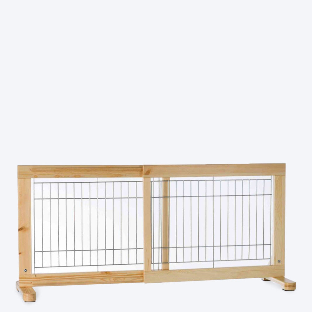 Trixie Dog Barrier Wood - 65-108 x 50 cm - Heads Up For Tails