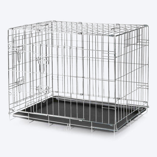 Trixie Home Transport Cage For Pets - Wire Mesh with Two Doors - Heads Up For Tails
