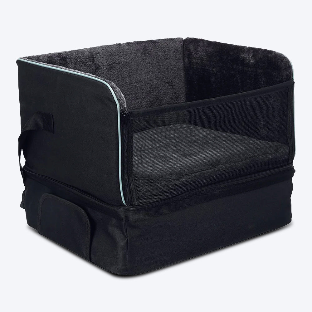 Trixie Black Car Seat Hold - Upto 8 kg - 37 x 45 x 38 cm - Heads Up For Tails