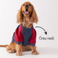 HUFT Colour Block Pocket Pet Sweatshirt - Blue Melange and Red - Heads Up For Tails
