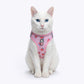 HUFT Easy Breezy Step-In Harness & Leash Set For Cat - Pink - Heads Up For Tails