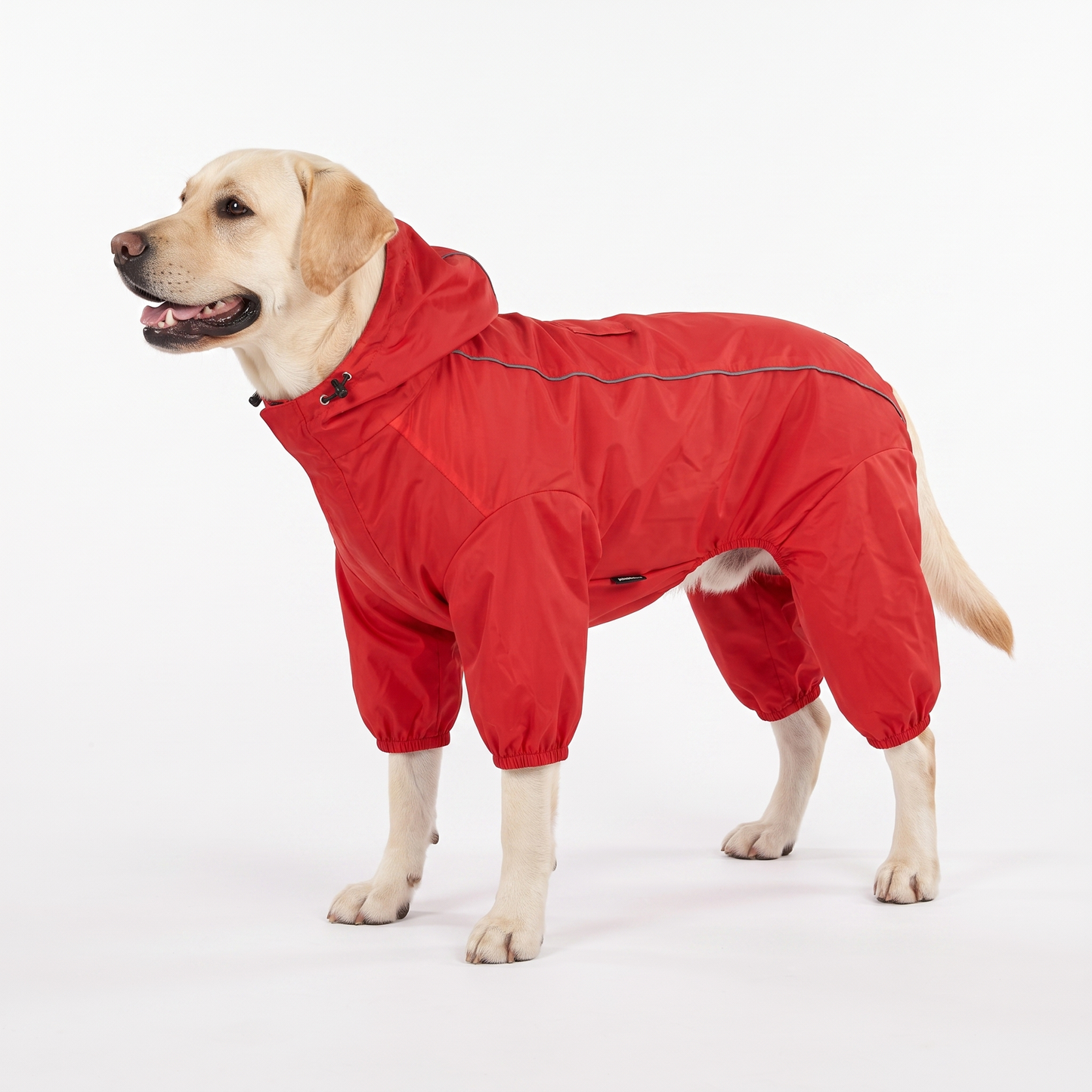HUFT Puddle Jumper Full Coverage Raincoat For Dog - Red