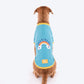 HUFT Rainbow Happiness Printed T-Shirt For Dog - Sky Blue