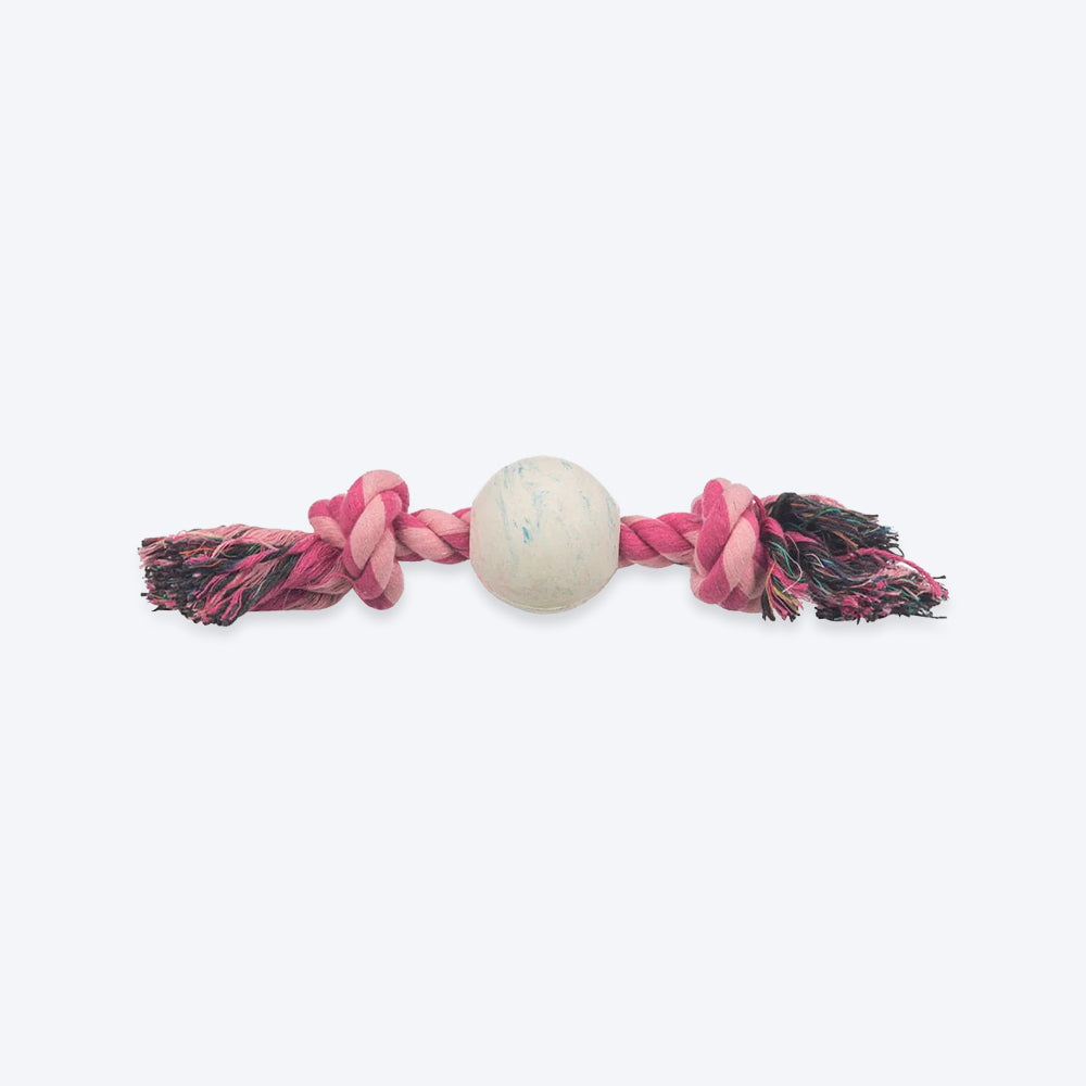 Trixie Playing Rope With Ball Rope Dog Toy - Assorted_04