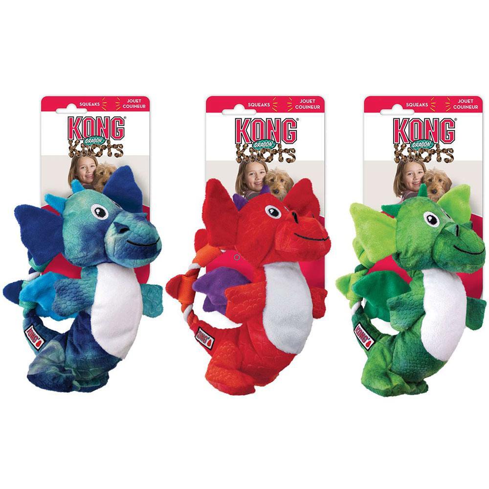 KONG Dragon Knots Plush Toy for Dogs