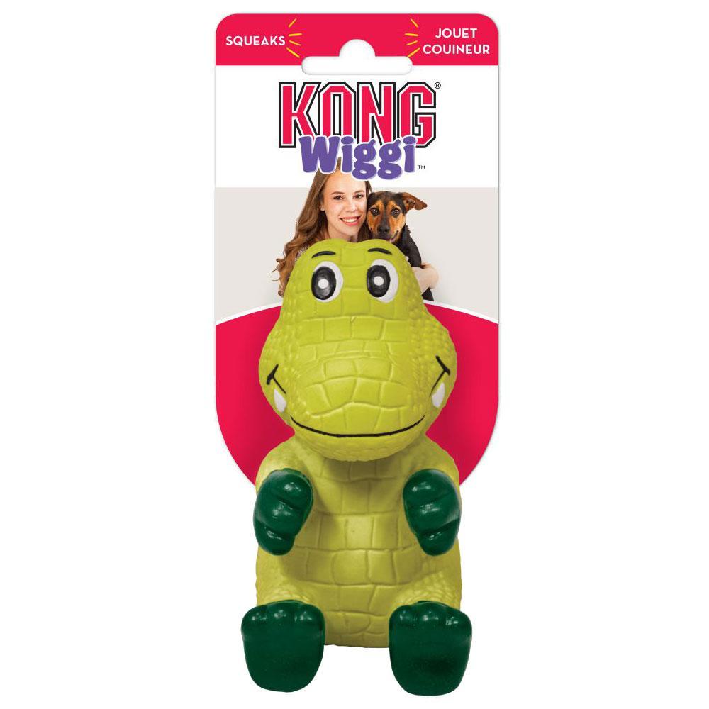 Kong Wiggi Alligator Dog Toy Large