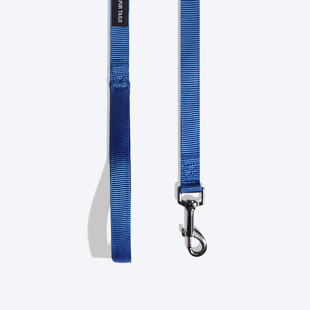 HUFT Essentials Nylon Dog Leash - Navy (Can be Personalised) - 1.5 m - Heads Up For Tails