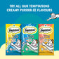 Temptations Creamy Purrrr-ee Cat Treats, Maguro and Scallop Flavors 48g (4 pieces) - Heads Up For Tails