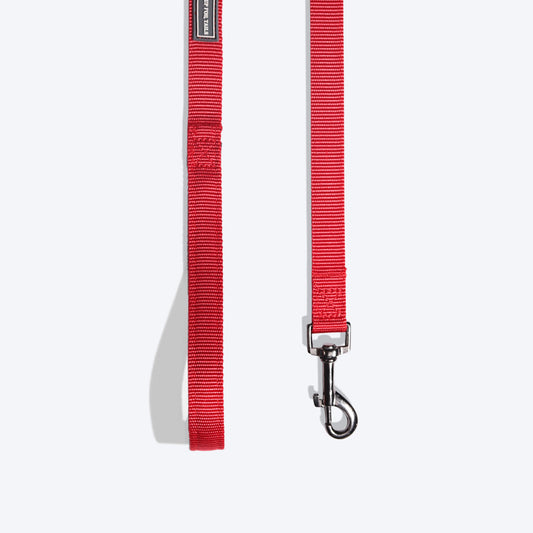 HUFT Essentials Nylon Dog Leash - Red - 1.5 m - Heads Up For Tails
