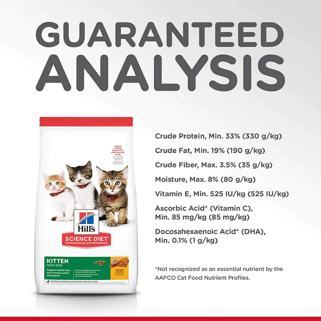Hill's Science Diet Dry Kitten Food - 1.59 kg - Heads Up For Tails
