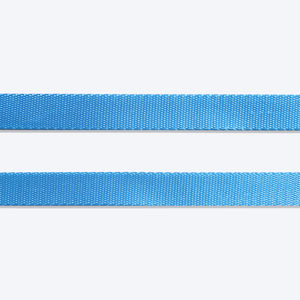 HUFT Classic Nylon Dog Leash - Blue (Can be Personalised) - 1.5 m - Heads Up For Tails