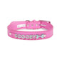HUFT Personalised Dog Collar - Pink - Upto 7 Letters - Heads Up For Tails