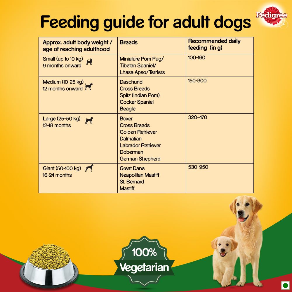 Pedigree Vegetarian Dry Food For Adult Dog & Puppy - 1.2 kg - Heads Up For Tails