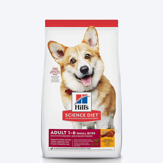 Hill's Science Diet Adult Advanced Fitness, Small Bites Chicken & Barley Recipe Dry Dog Food, 2 kg - Heads Up For Tails