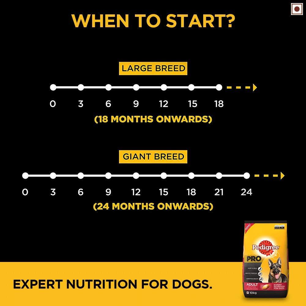 Pedigree Professional Active Adult Dry Dog Food - Heads Up For Tails