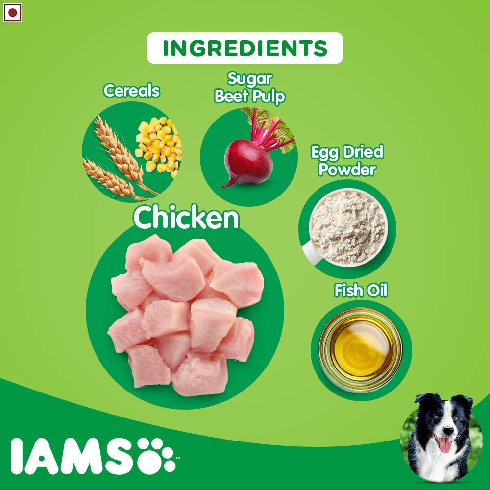 IAMS Proactive HealthSmall & Medium Breed Adult Dry Dog Food (Above 1+ Years) - Heads Up For Tails