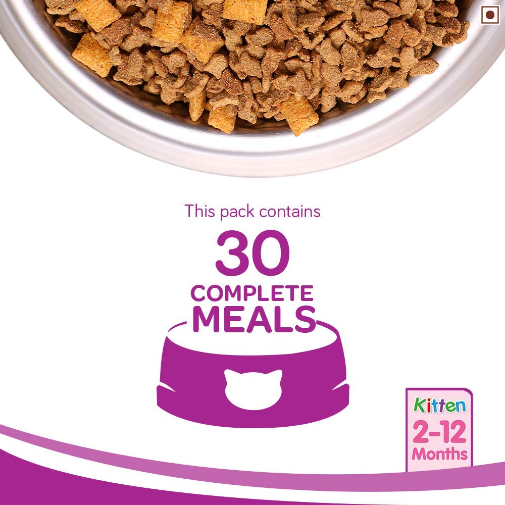 Whiskas Mackerel Dry Kitten Food - 1.1 kg - Heads Up For Tails