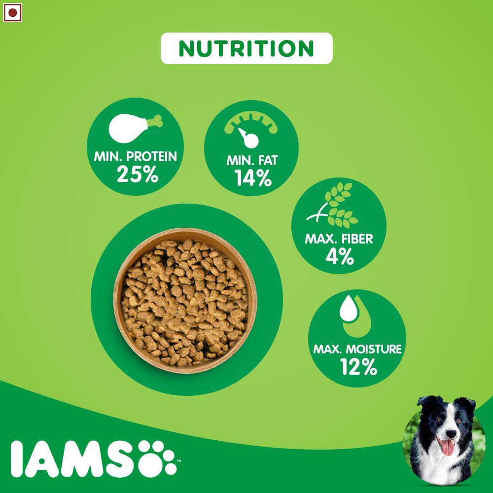 IAMS Proactive HealthSmall & Medium Breed Adult Dry Dog Food (Above 1+ Years) - Heads Up For Tails