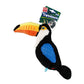 GiGwi Tropicana Toucan Sturdy Plush/TPR Squeaky Dog Toy - 40 cm - Heads Up For Tails