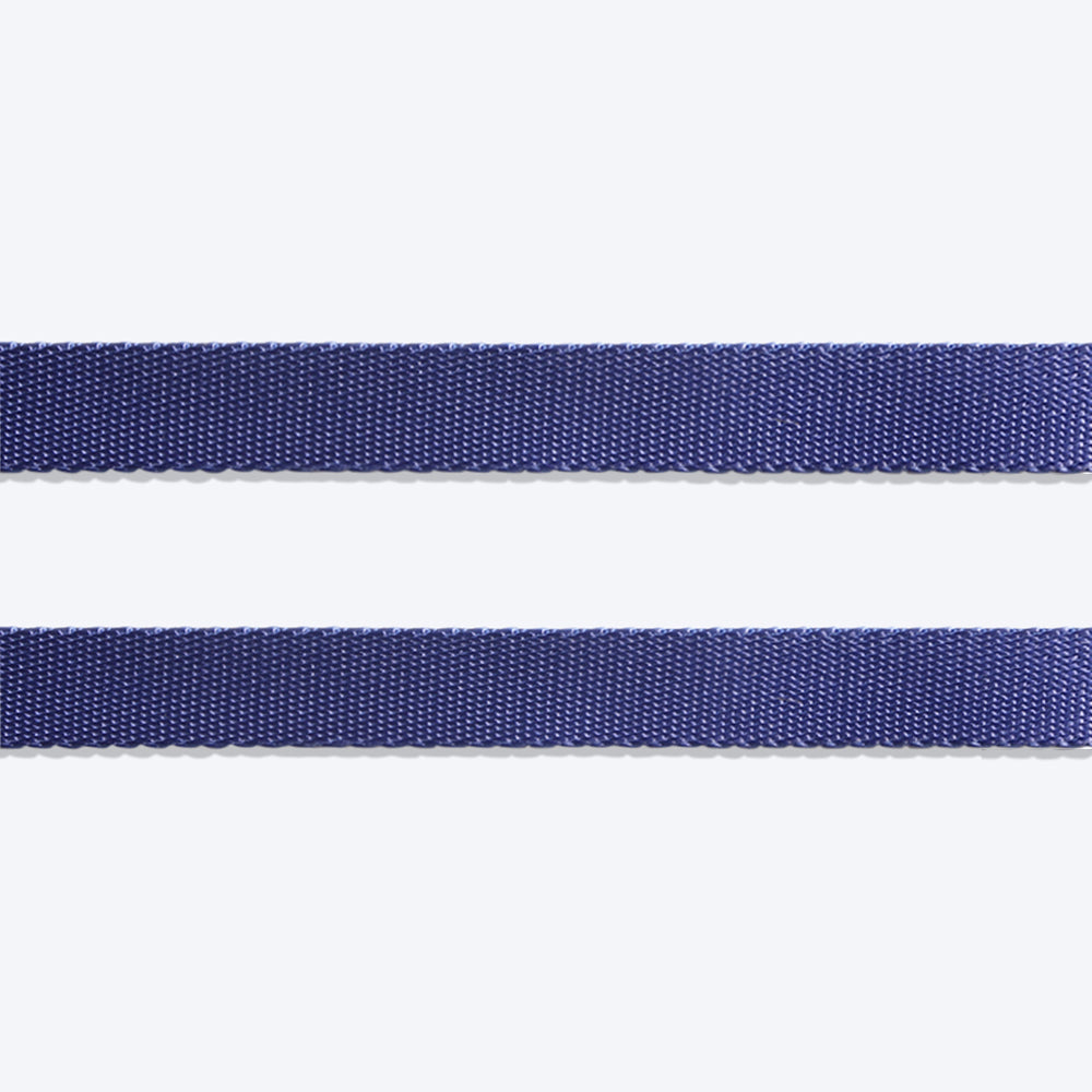 HUFT Classic Nylon Dog Leash - Navy (Can be Personalised) - 1.5 m - Heads Up For Tails