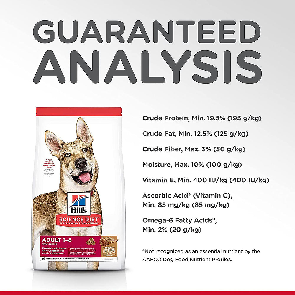 Hill's Science Diet Original Bites Lamb Meal And Rice Adult Dry Dog Food - 3 kg - Heads Up For Tails