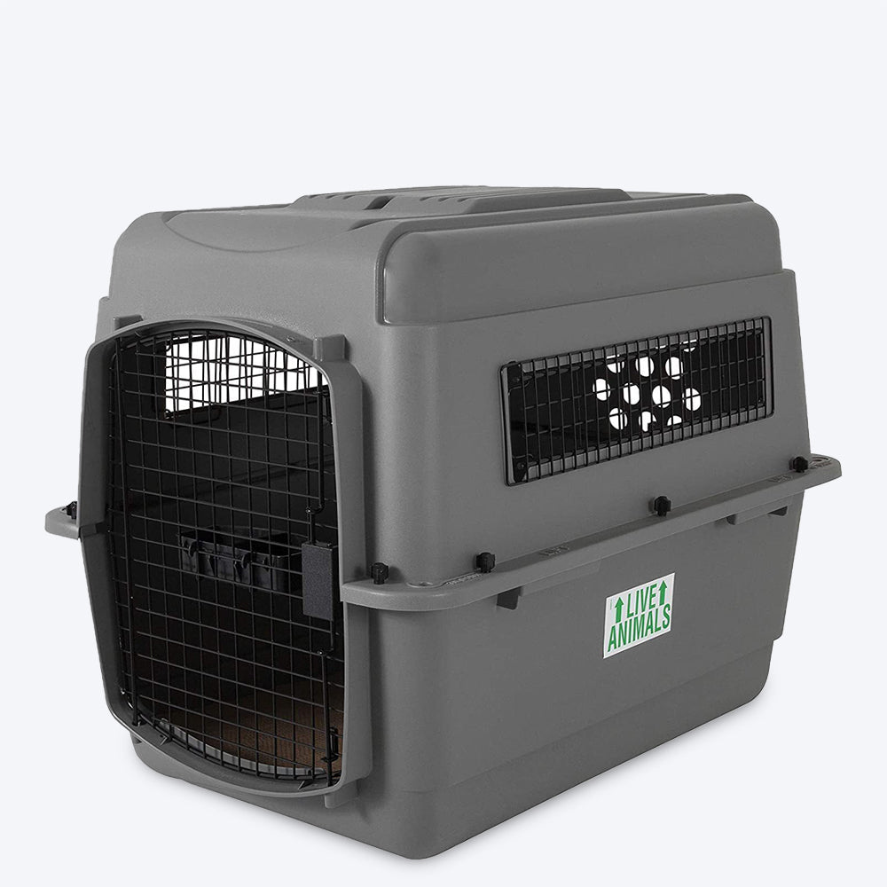 Petmate Sky Kennel - Light Gray - Heads Up For Tails